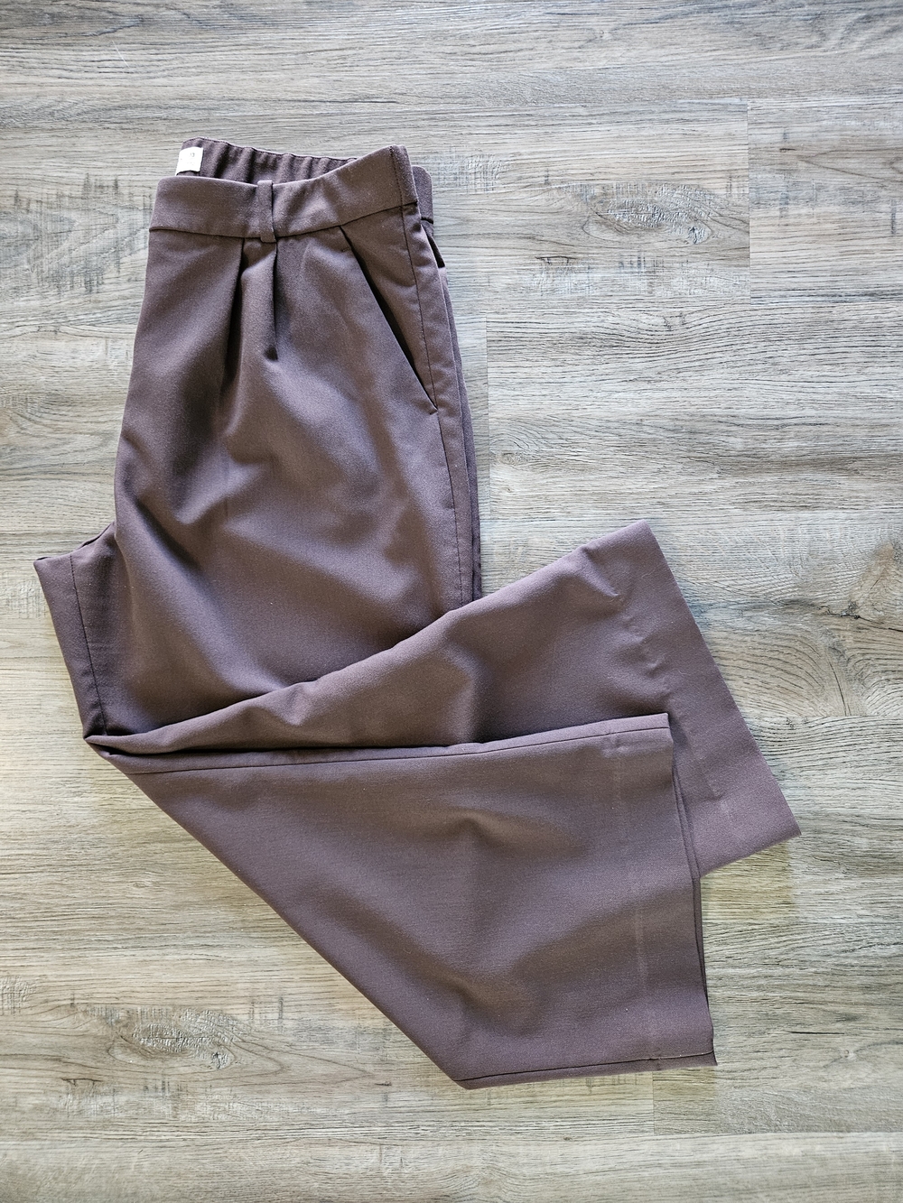 Abercrombie & Fitch Womens Sloane Tailored Brown / Dark Coffee Pant